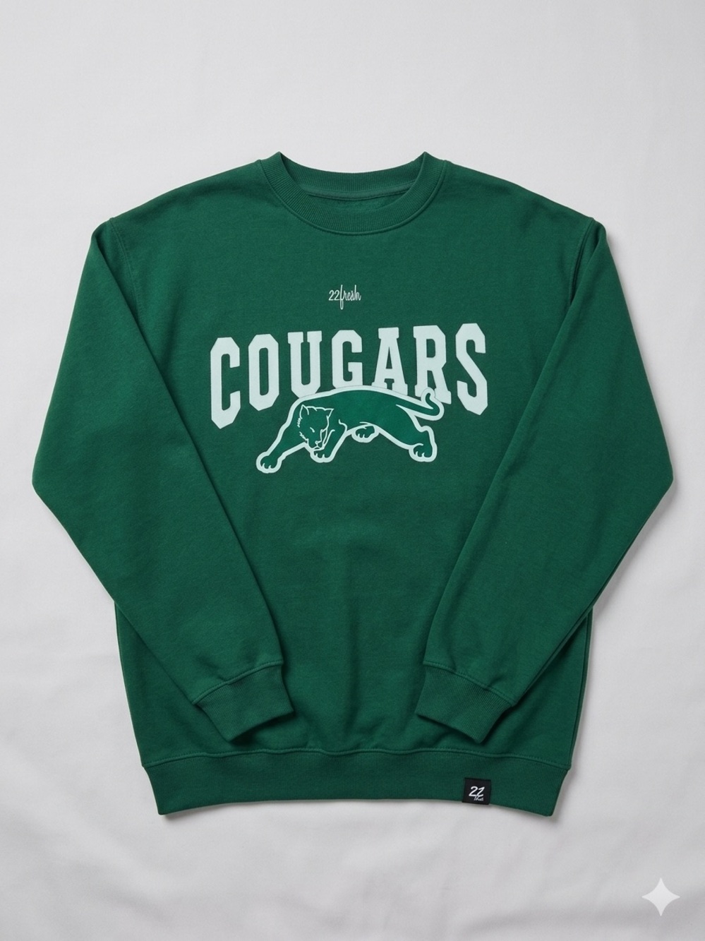 22 Fresh University of Regina Cougars Graphic Crewneck Sweatshirt
